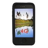 Premium Soft Silicone Gel Skin for Apple iPhone4, 4th Generation, 4th Gen, Black