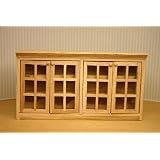 Dollhouse Miniature Upper Kitchen Wall Cabinet Unfinished