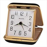 Bulova Reliable II Travel White Dial Alarm Clock #B6112