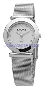 Skagen Classic Mesh Stainless Steel Crystal LadiesWatch 107SSSD