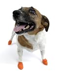 Pawz Rubber Dog Boots - Set of 12 Extra Small (ORANGE)