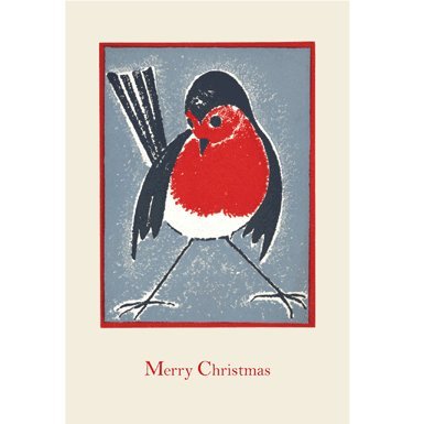 Robin Pack of 10 Christmas Cards (Rectangle)||RF10F