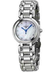 Longines PrimaLuna White Mother of Pearl Dial Stainless Steel Ladies Watch L81104876