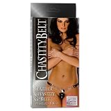 California Exotics Leather Chastity G-Belt with Lock & Keys