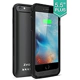iPhone 6S Plus Battery Case, iPhone 6 Plus Battery Case, ZVOLTZ ZT6+ iPhone 6/6S Plus Battery Case (5.5 Inches) [1 Year WARRANTY] - [Black/Black] - 4000mAh External Protective iPhone 6/6S Plus Charger Case / iPhone 6/6S Plus Charging Case Extended Backup Battery Pack Cover Case Fit with Any Version of Apple iPhone 6/6S Plus (a.k.a iPhone 6/6S Plus Battery Pack / iPhone 6/6S Plus Power Case / iPhone 6/6S Plus USB Juice Bank / iPhone 6/6S Plus Battery Charger)