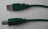6ft USB Ver 2.0 up to 480Mbps Type A Male B Male Color Cable - Green