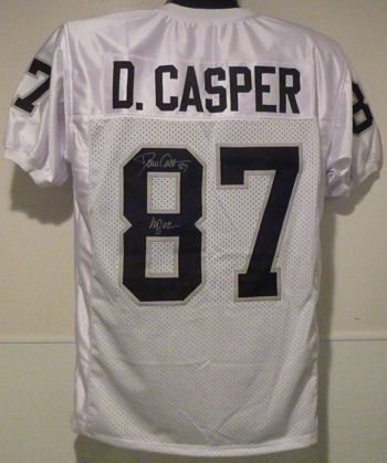 Dave Casper Autographed Oakland Raiders Jersey w/HOF 02