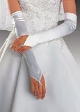 Classic Satin Gloves - Fingerless-Free shipping