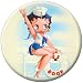 Betty Boop Sailor Button 81546 [Toy]