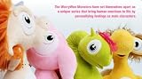 Plush & Book Combo WorryWoo Monsters - Squeek, the Monster of Innocence