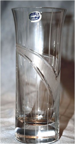 Set of 6 Bohemian Handmade 24% lead crystal Czech Republic High-Ball Glasses