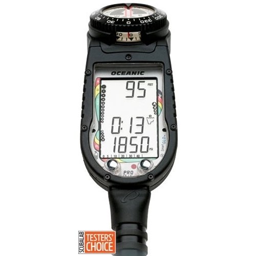 Oceanic Pro Plus 2.1 Air Nitrox Air Integrated Computer with Compass ~Includes now FREE the Digital online class to get the most out of your dive computer.