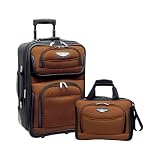 Travel Select Amsterdam Two Piece Carry-On Luggage Set, Orange, One Size