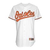 MLB Men's Baltimore Orioles Luke Scott White Home Short Sleeve 6 Button Synthetic Replica Baseball Jersey Spring 2012  (White, Large)