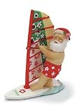 Hawaiian Windsurfing Santa Polyresin Ornament