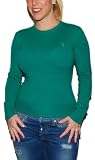 Polo Ralph Lauren Womens Cashmere Sweater Green Pony