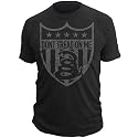 Don't Tread On Me "Snake Badge" T-shirt, American Pride, DTOM, Vintage, Americana, Join or Die, Made in America, John Adams, American History, Patriotism, USA, Made in America, American Clothing, Rattlesnake, Apparel, Polo, T-shirt, Premium, Mens, Men's, Metallica, James Hetfield, Chris Daughtry, 3 Doors Down, tee, shirt