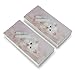 Persian Cat White Kitten Fluffy Furry Blanket Eraser Set of 2