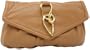 SONDRA ROBERTS NEW YORK Clutch with Gold Twisted Hardware