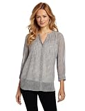41V EhvaG4L. SL160  Calvin Klein Jeans Womens Flowy Nouveau Pintuck Woven Top