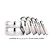 MJ Metals Jewelry Classic Mirror Polished White Tungsten Carbide 4mm COMFORT FIT Wedding Band Ring Size 6