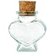 Small Glass Heart Jar 2.2oz
