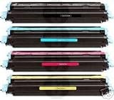 Complete Set Of GREEN-IT PREMIUM Compatible Color LaserJet Q6000A, Q6001A, Q6002A, Q6003A (Blk, Cyan, Yellow & Magenta) Toner Cartridges For Use With HP Color LaserJet 1600, 2600, 2600n, 2605dn, 2605dtn Printers From Hewlett Packard. Available Exclusively from COSTPLUS TONER&INK