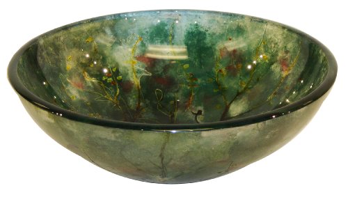 AQ BD-9536-SNK Glass Sink 16.5-Inch Diameter