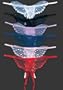 Leg Avenue Butterfly Crotchless W/Peral Sequin Detail 2600 (One Size, Royal Blue)