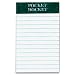 TOPS Docket Perforated Pads, Legal Rule, 3 x 5 Inches, White, 50-Sheet Pad (12 Pads per Pack) (64680)