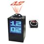 LED Black Projection Alarm Clock with Temperature Display