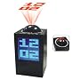 LED Black Projection Alarm Clock with Temperature Display
