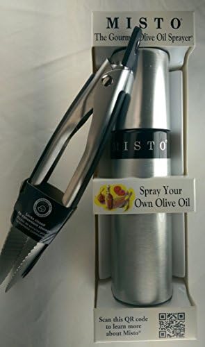 Gourmet Olive Oil Sprayer Bundle-2 Items: Misto Gourmet Olive Oil Sprayer and Goodcook Stainless Steel Tongs