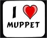 I Love Muppet Decorated Mouse Pad