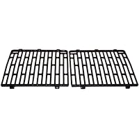 Music City Metals 61202 Gloss Cast Iron Cooking Grid Replacement for Select Charmglow Gas Grill Models, Set of 2