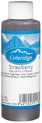 Coleridge Natural Fruit Flavor, Strawberry, 4-Ounce Bottles (Pack of 3)