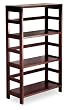 Winsome 92425 Espresso Beechwood Shelf 3-sect Wide