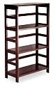 Winsome 92425 Espresso Beechwood SHELF 3-SECT WIDE
