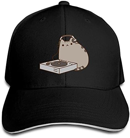Pusheen The Cat Music Sleep Claire Adjustable Unisex Hats Trucker Hats Sanwich Bill Caps