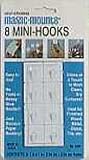MILLER STUDIO 3705 HOOK MINI-MNT 1X1 CARDED 8WHITE PACK OF 12