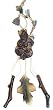 10" Kenai Brown Bear Grasping A Branch Wind Chime Christmas Ornament