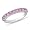 Sterling Silver 1 CT TGW Created Pink Sapphire Fashion Ring