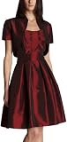 Eliza J Women's Taffeta Party Dress,Burgundy,12