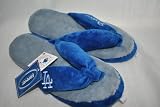 Los Angeles dodgers Team plush soft Flip Flop Thong size large Slippers