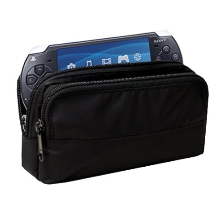 Sony PSP Fit Pouch with Pockets for Accessories - Black