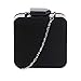 BMC Womens Small Square Velvet Hard Case Fashion Chain Party Clutch Handbag