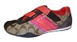 Coach Jenney 12CM Signature Khaki Ruby Pink Sneakers Shoes A1624 KRP 8
