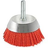 IVY Classic 39202 3-Inch x 1/4-Inch Round Shank, Nylon Abrasive Cup Brush - Coarse 80 Grit, 1/Card