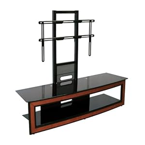 Bell'O FP-2125 Versatile Wood Trim and High Gloss Black Flat Panel Furniture (Cherry...