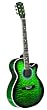 INDIANA Madison MAD-QTGR Acoustic-Electric Guitar - Green Sunburst